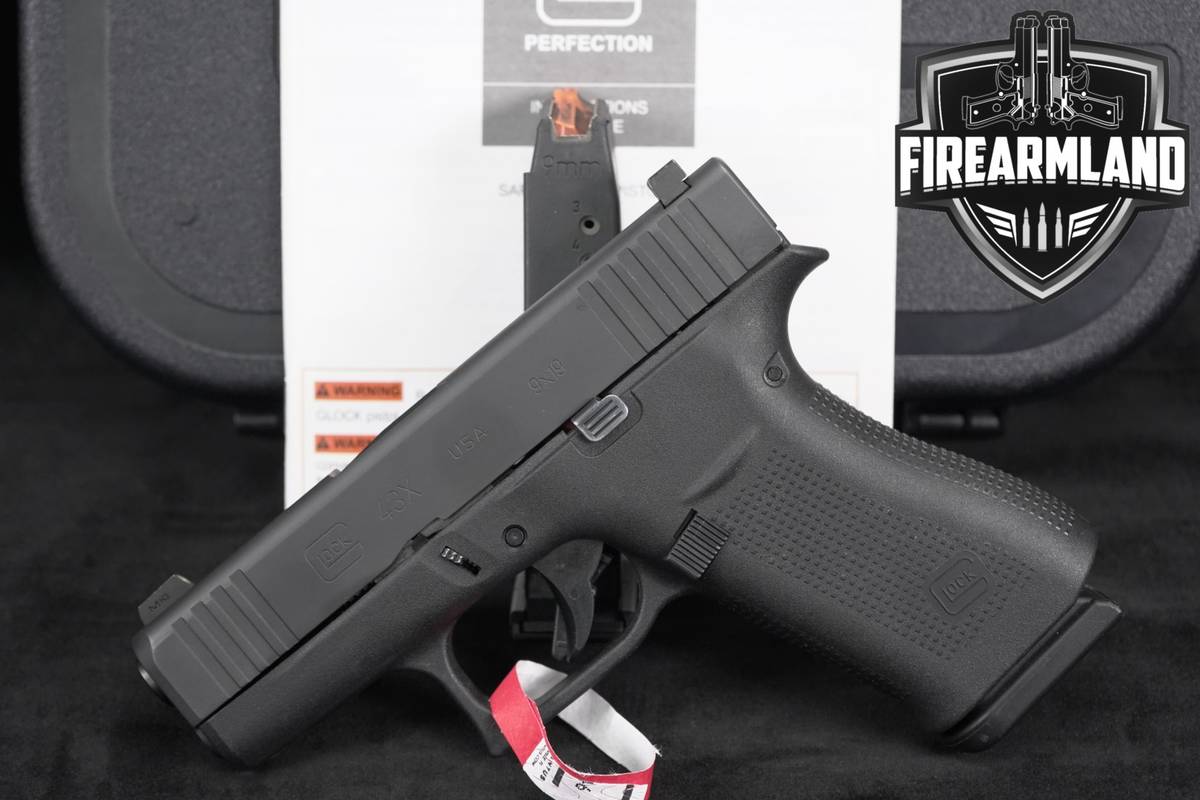 Glock 43X Slimline G43X G43 X 9mm 3.41"+2 MAGS & ORIG CASE