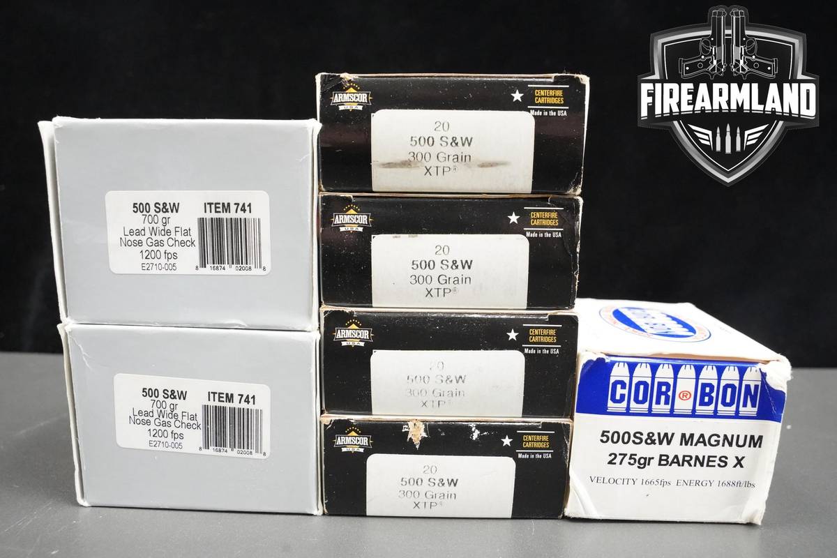 500 S&W Magnum Ammo 500-S&W-Magnum Ammunition 132 ROUNDS