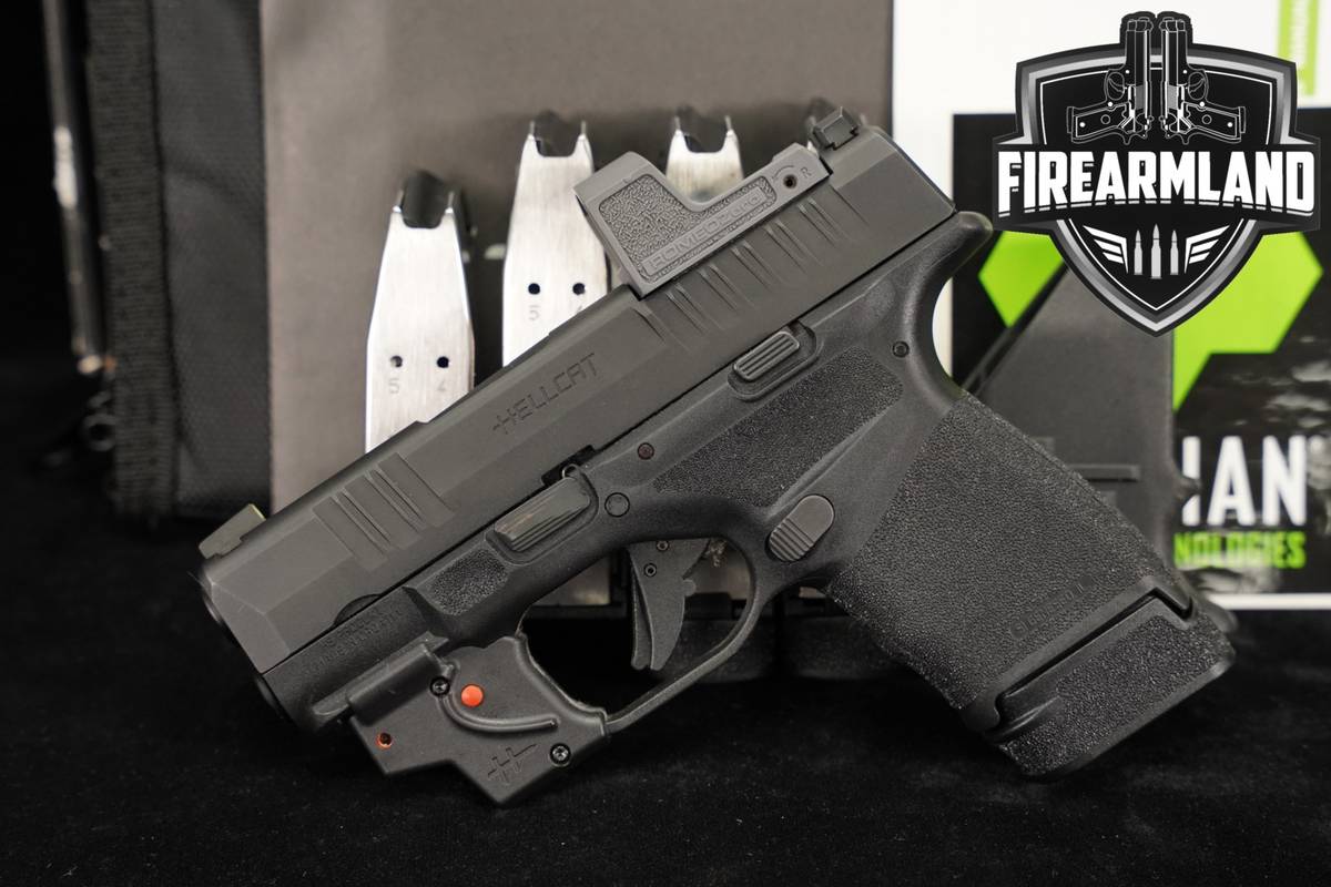 Springfield Armory Hellcat OSP 9mm +5 MAGS, ORIG BOX, ROMEO OPTICS, LASER