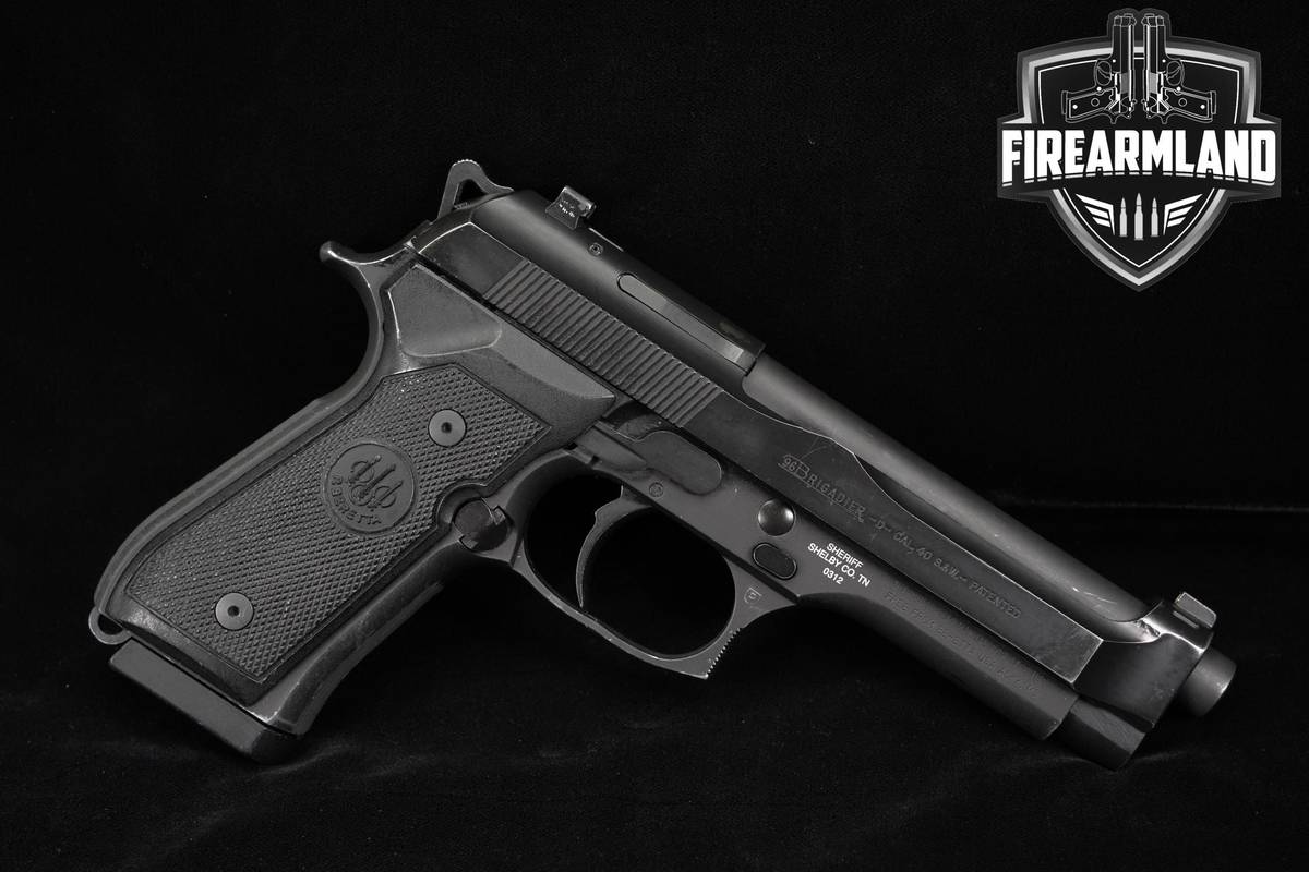 Beretta 96 Brigadier D Sheriff Shelby TN Marked 40 S&W 4.92" DA/SA Pistol