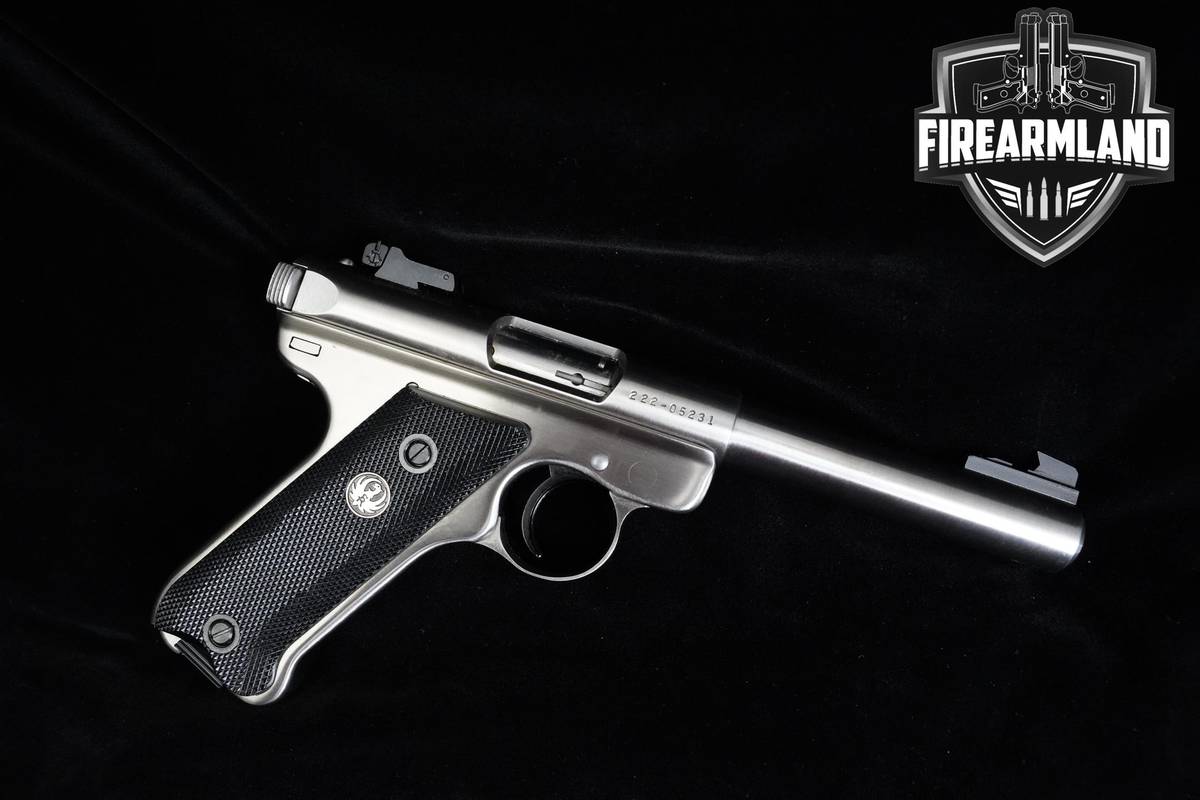 1998 Ruger Mark II Target 22LR 5.5" Stainless Steel Ruger-Mark II ORIG CASE