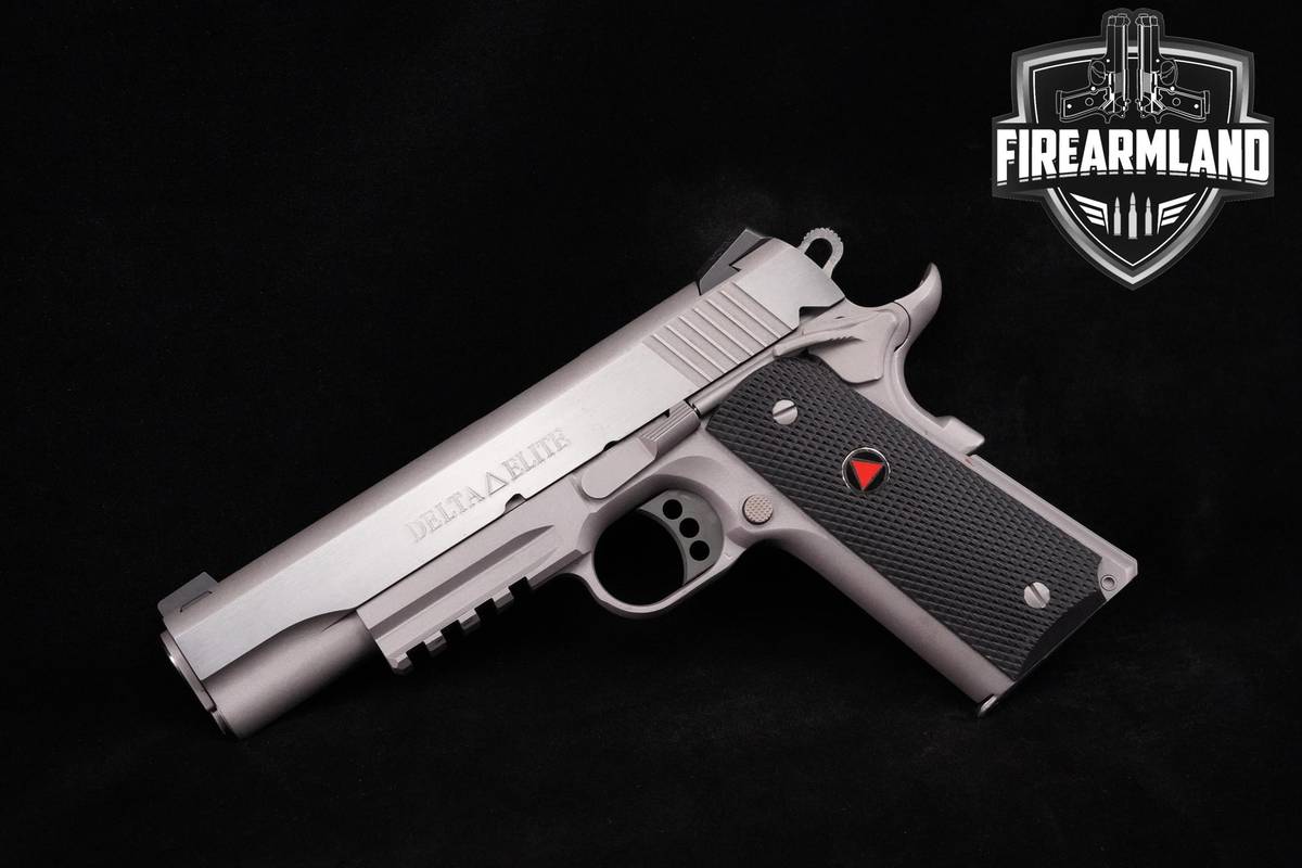 Colt Delta Elite Mk IV Series-80 Rail Gun 10mm 1911-A1 5" Stainless OG-CASE