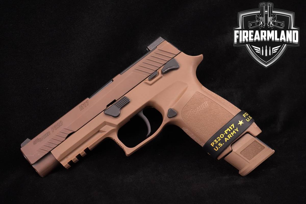 Sig Sauer P320 M17 9mm 4.7" Coyote Tan PVD P-320 M-17 +3 MAGS & ORIG CASE