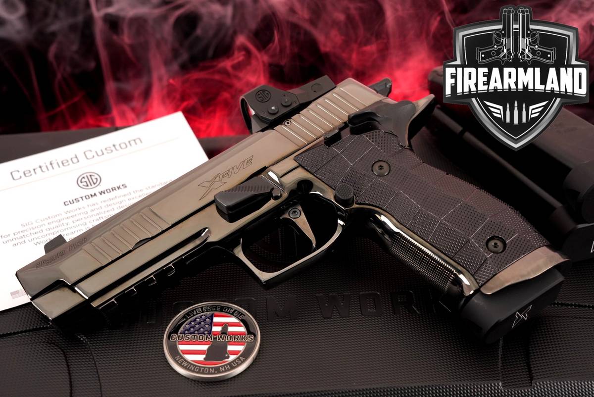 Sig Sauer P226 XFive Custom Works RESERVE COLLECTION 9mm +3 MAGS, OPTICS