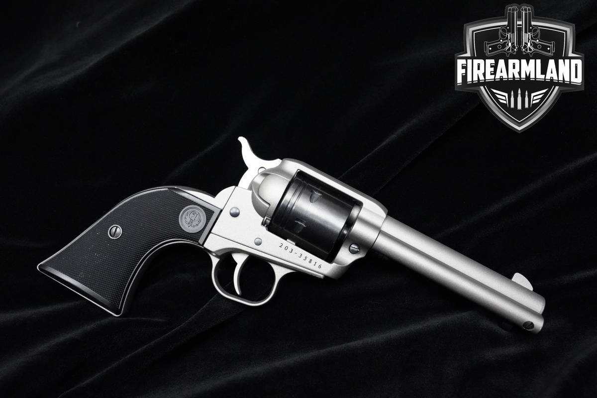 Ruger Wrangler 22LR 4.62" Silver Cerakote Ruger +ORIG BOX