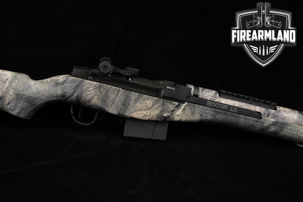 Springfield Armory M1A SOCOM 16 308 Winchester 16.25" Gray Camo +ORIG CASE