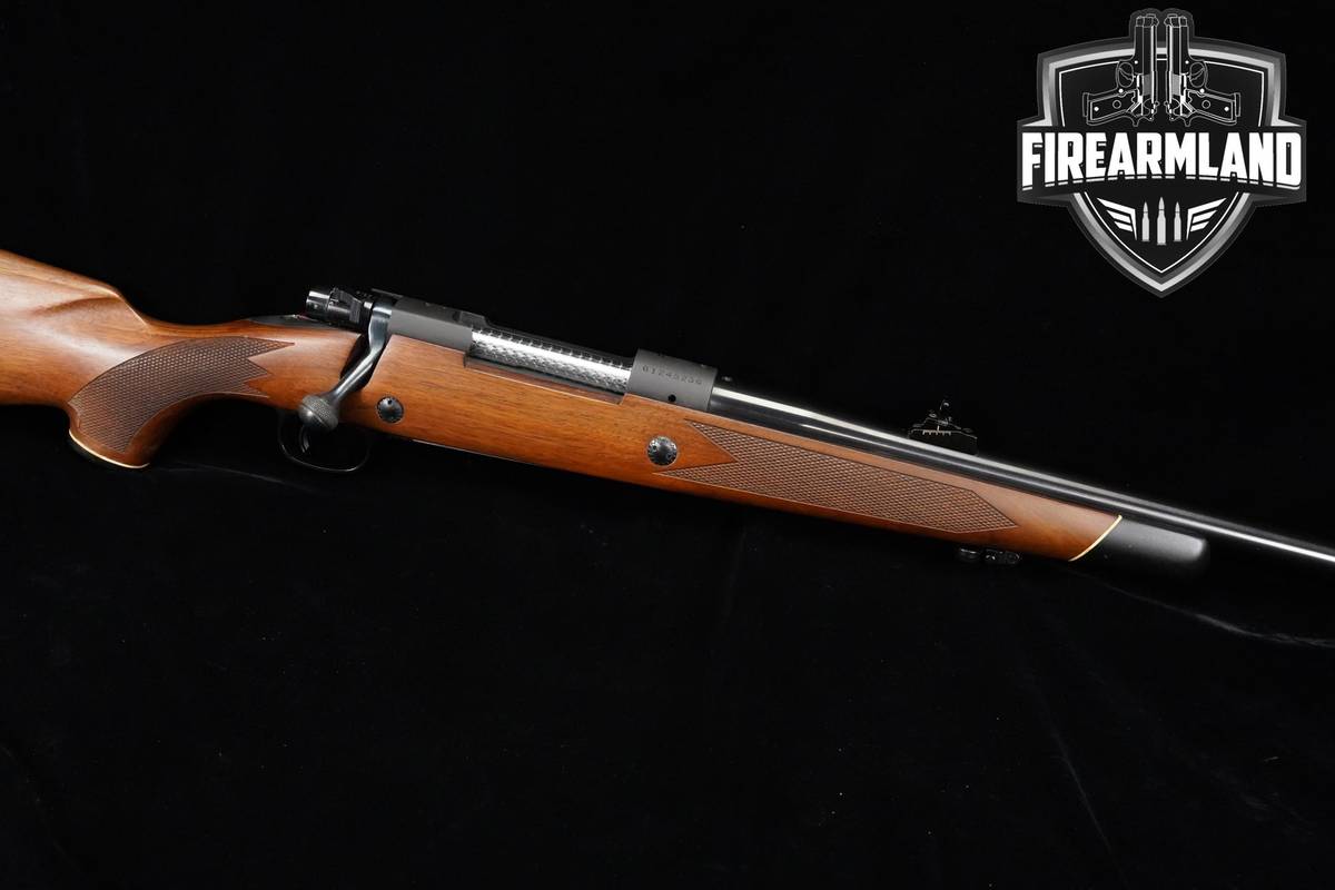 VINTAGE 1976 Winchester Model 70 375 H&H Mag 24" Blued & Walnut Monte Carlo