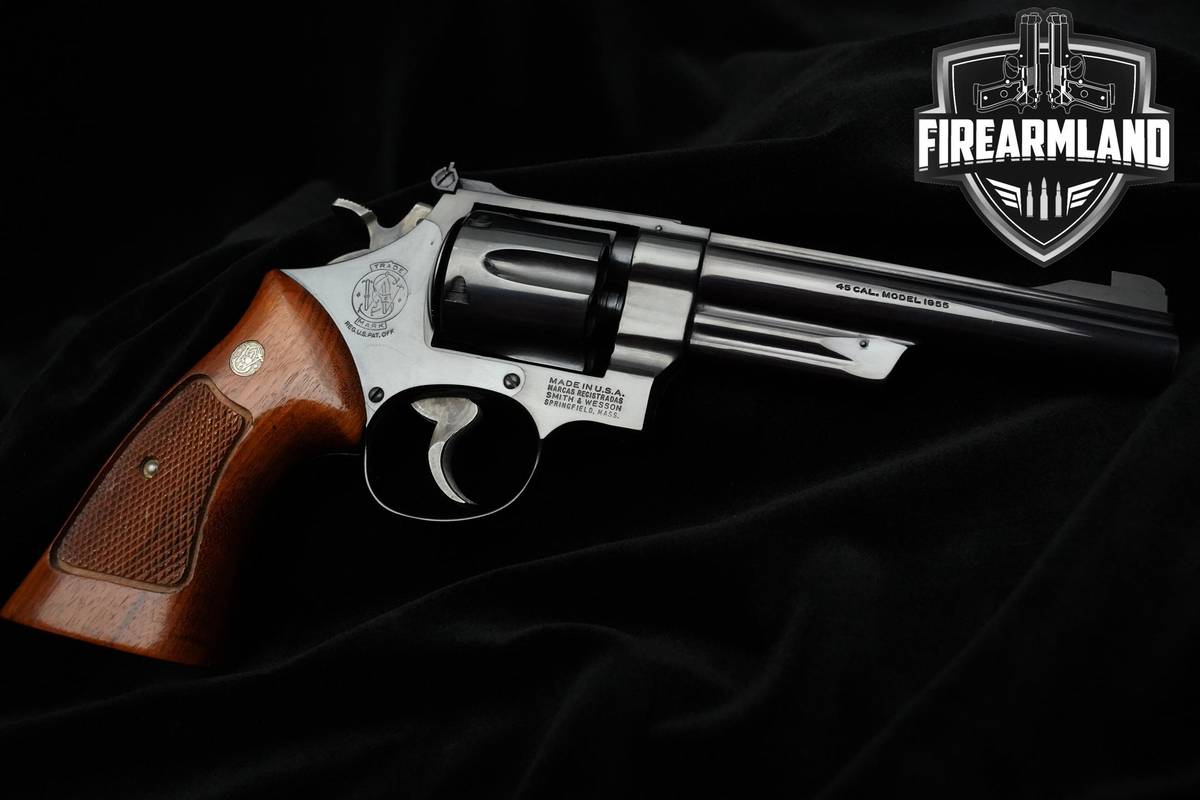 Smith & Wesson (S&W) 25-2 1955 Target Model 45 ACP 6" Blued 25-2 S&W DA/SA