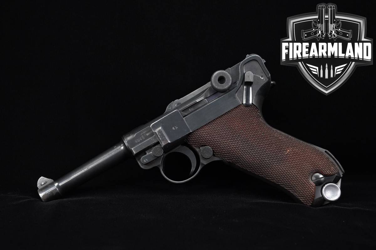 1939 WWII GERMAN Mauser Pistole 08 9mm 4" P-08 +2 MAGS