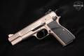 1980 FN Herstal (FNH) Hi-Power Standard, Adjustable-Sight 9mm Luger Nickel in Very Good Condition Image 3