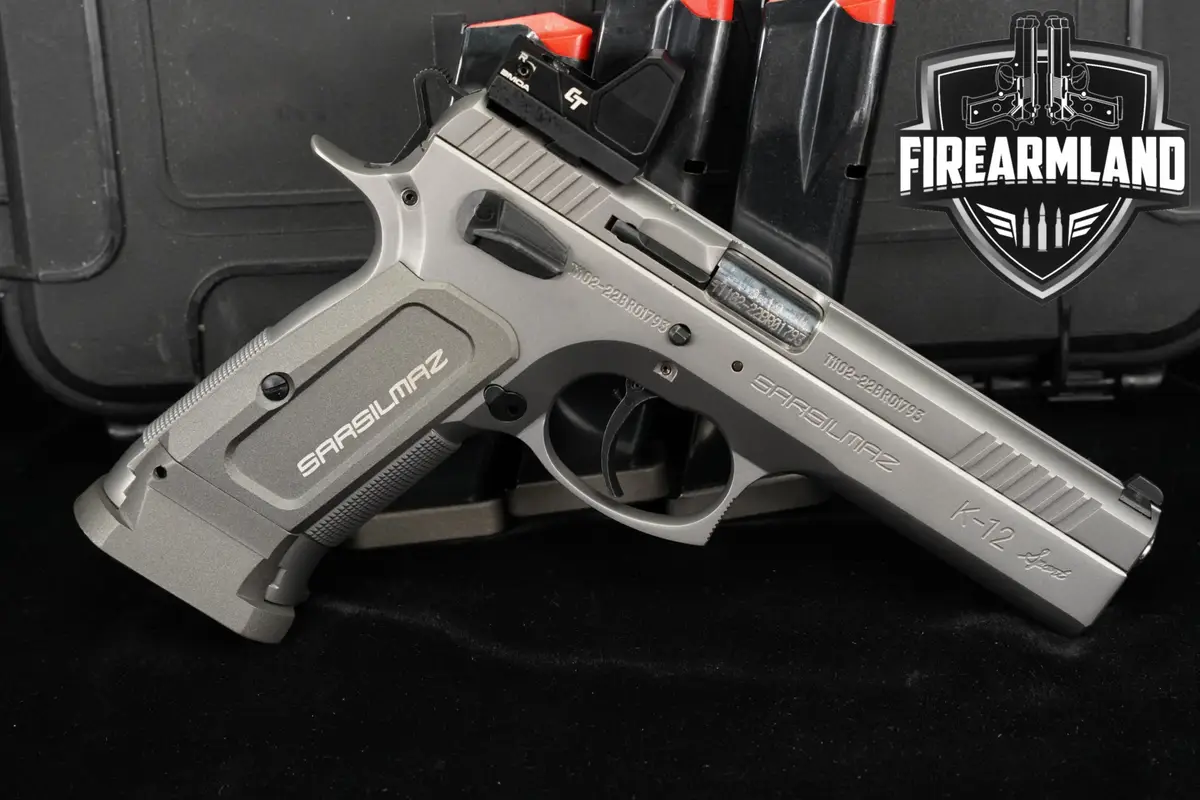 Sarsilmaz SAR K-12 Sport 9mm Stainless K12 +4 MAGS, ORIG CASE, CT OPTIC