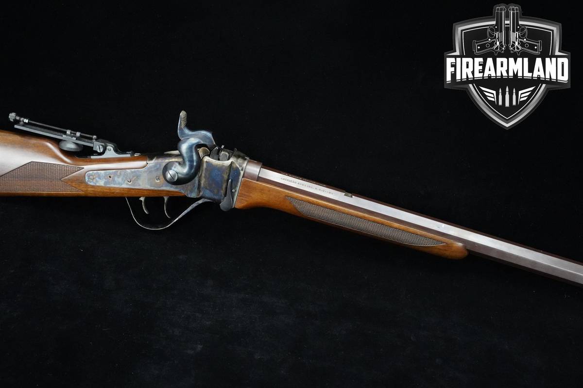 1997 I.A.B. Gardone Sharps Falling Block rifle 45-70 Govt 29" Browned