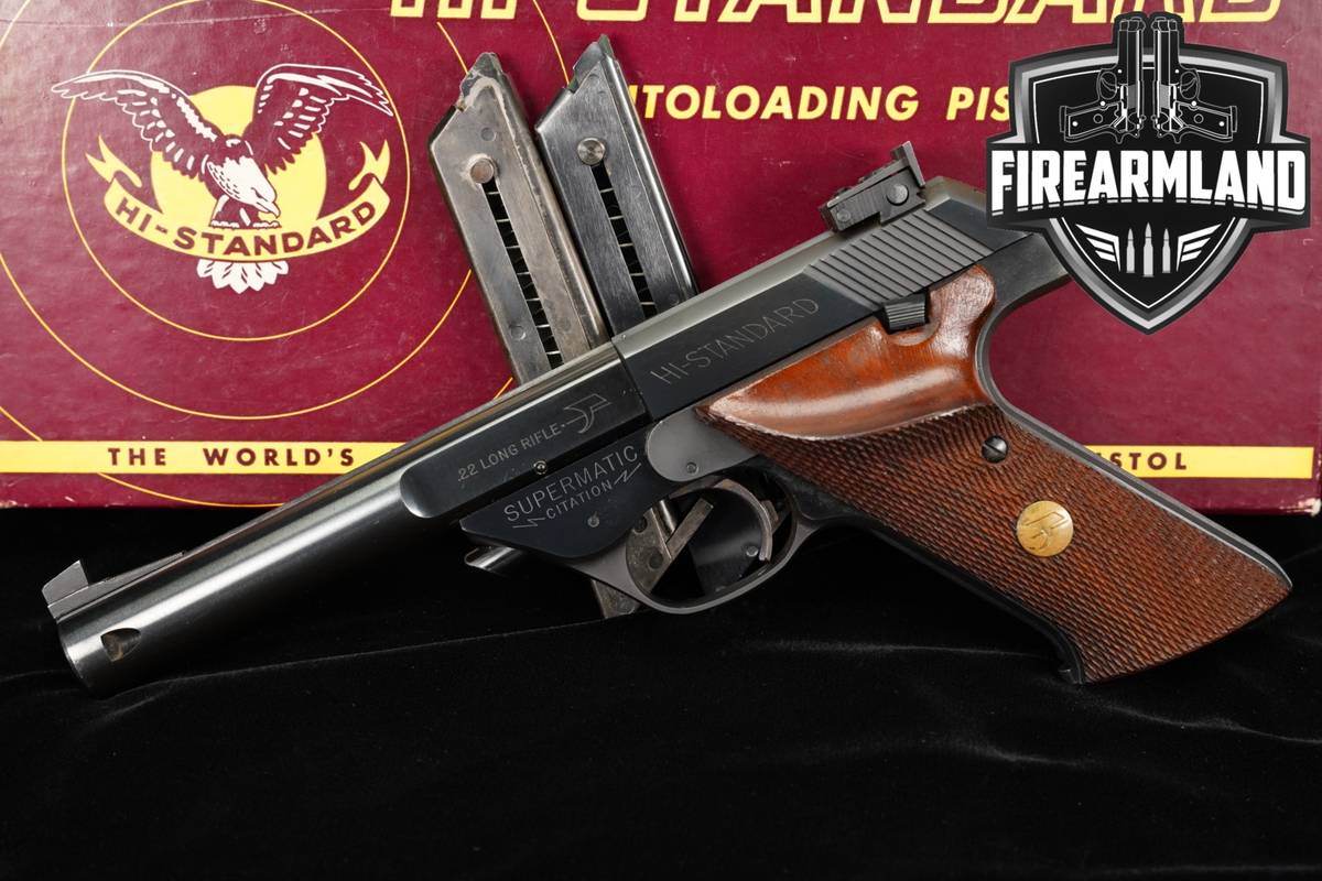 High Standard Supermatic Citation Model 104 22LR 5.5" +3 MAGS & ORIG BOX