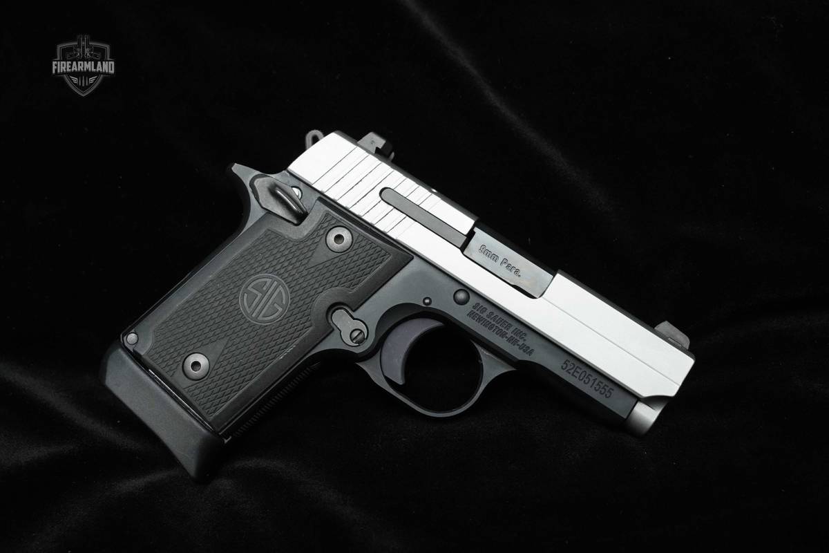 Sig Sauer P938 9mm 2-Tone SA CCW Pistol Sig 9x19 P938 Sauer + Holster 9mm