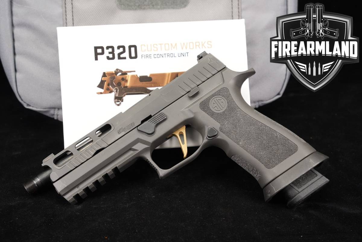 Sig Sauer P320 Custom Works Legion 9mm Optics-Ready 5.5" Gray P 320 +CASE