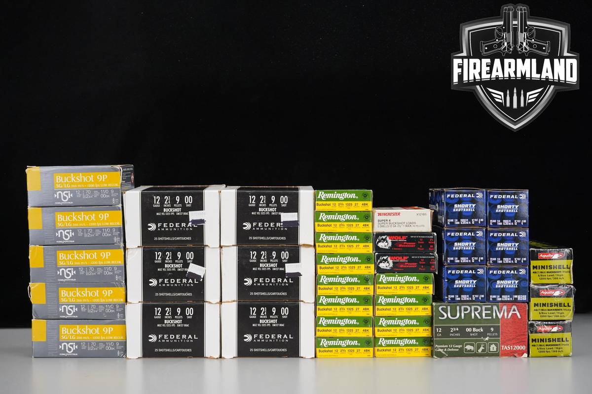 350 RDS! 12 Gauge Buckshot Ammo 12Ga