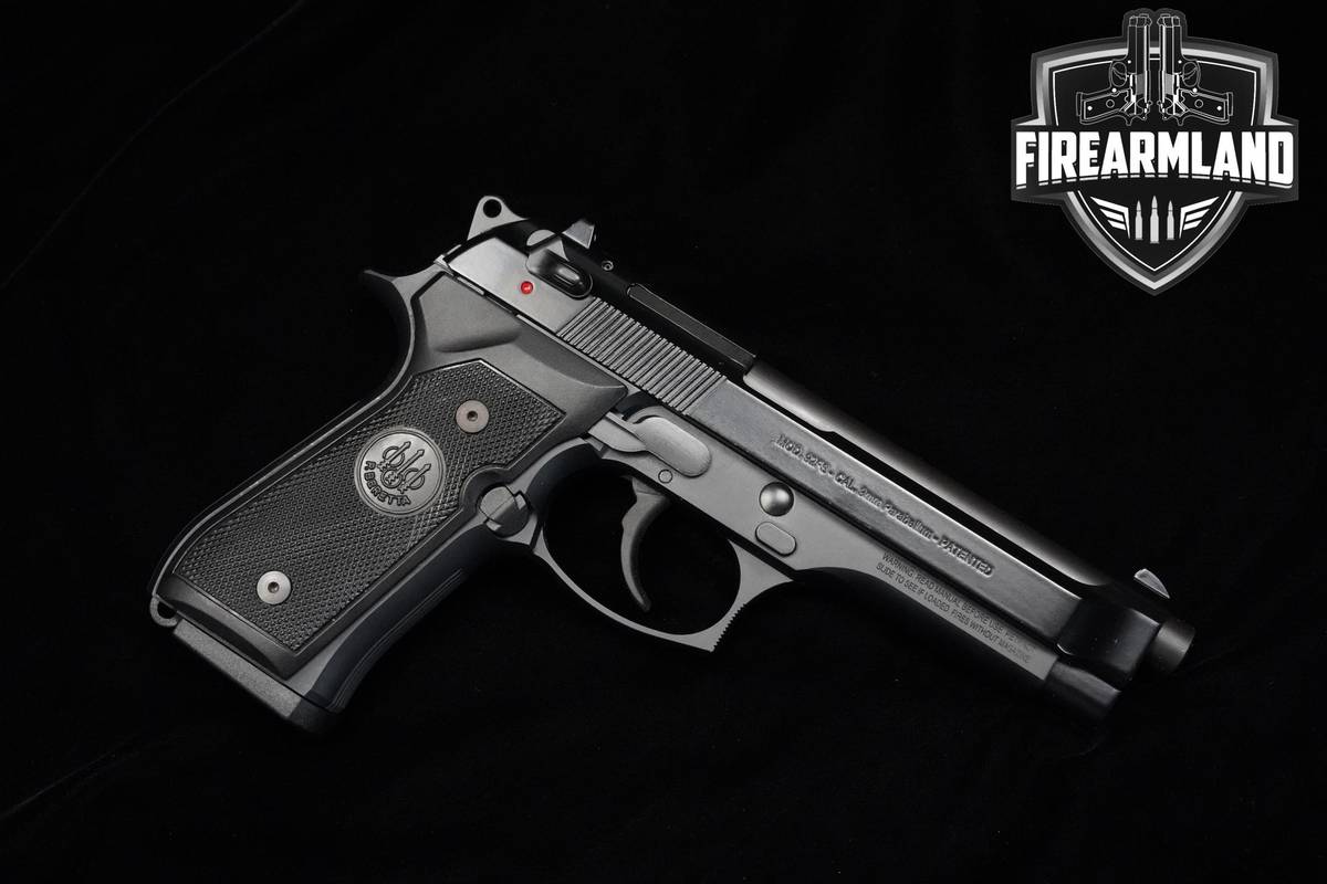 Beretta 92FS 9mm 4.9" Black Bruniton Beretta-92FS 92-FS +3 MAGS & ORIG CASE