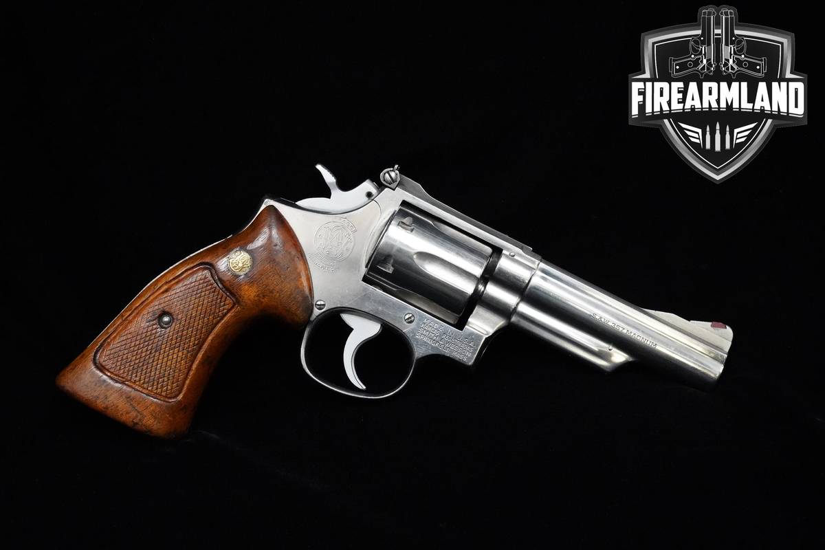 1976 Smith & Wesson (S&W) Model 66 357 Magnum 4" Stainless Steel S&W 66