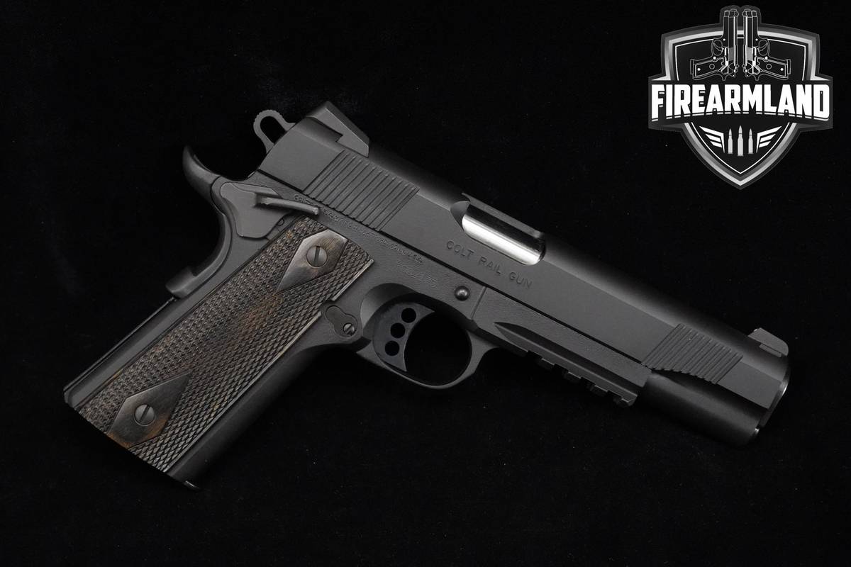 Colt Government Model Rail Gun 45-ACP 1911 Colt Government 1911A1 OG-CASE