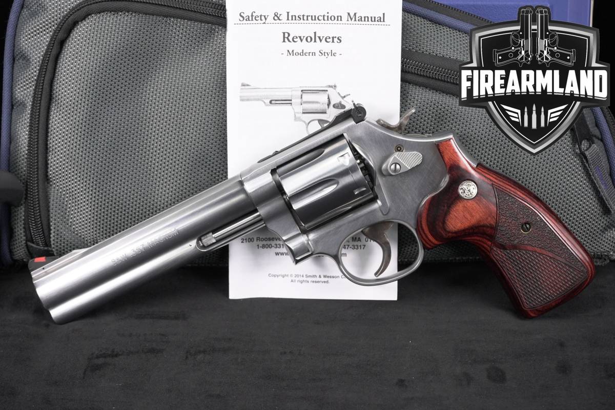 Smith & Wesson Model 686-6 S&W 357 Magnum Satin Stainless +ORIG CASE