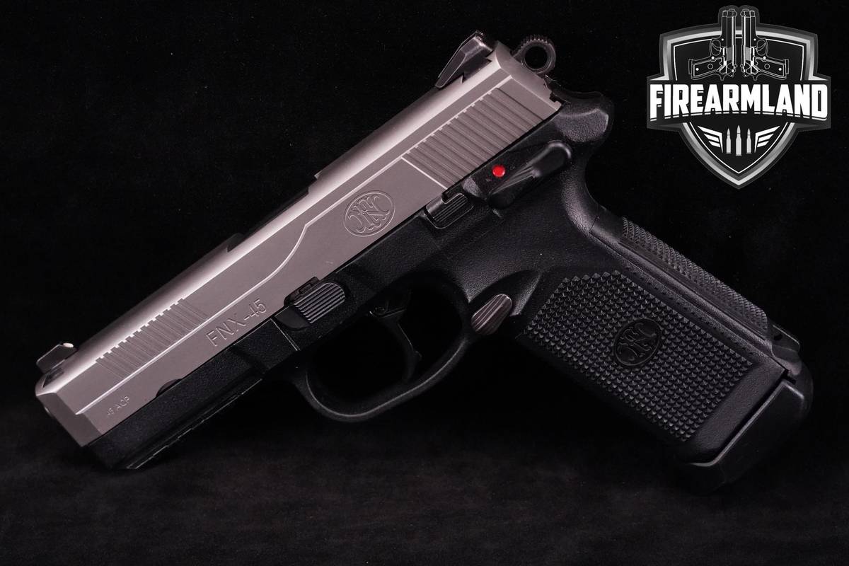 FN Herstal FNH FNX-45 45ACP 4.5" Two-Tone Stainless +3 MAGS & ORIG CASE