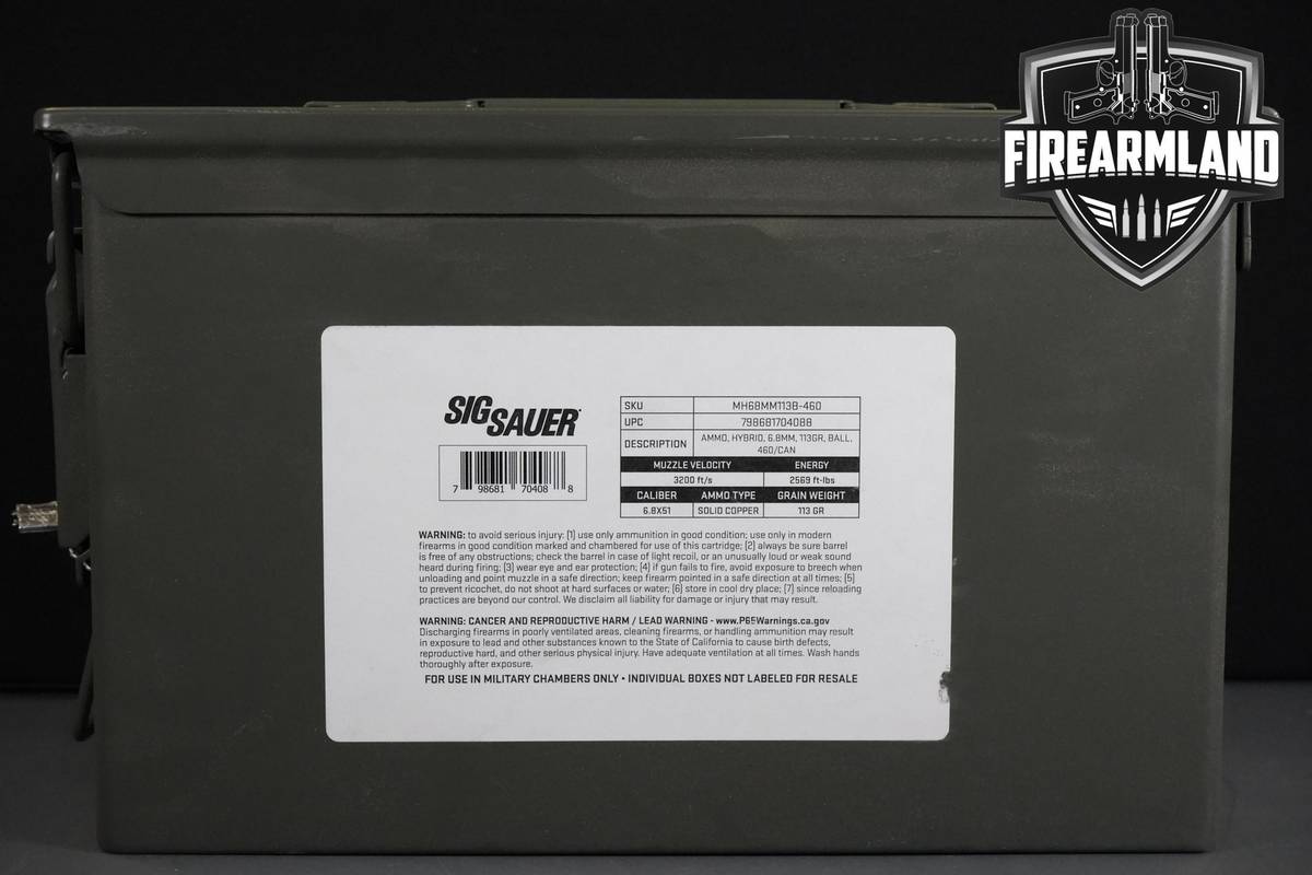 6.8x51 Ammo 6.8x51 Ammunition 460 ROUNDS (277 FURY)