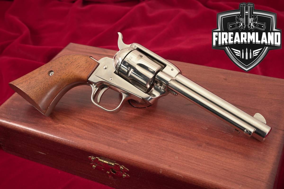 1965 Colt Frontier Scout K-Series 22LR 4.75" Bright Nickel +DISPLAY CASE