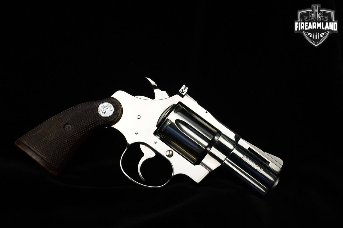 MINT 1971 Colt Diamondback NICKEL 38 Special Colt 38 Diamondback Revolver