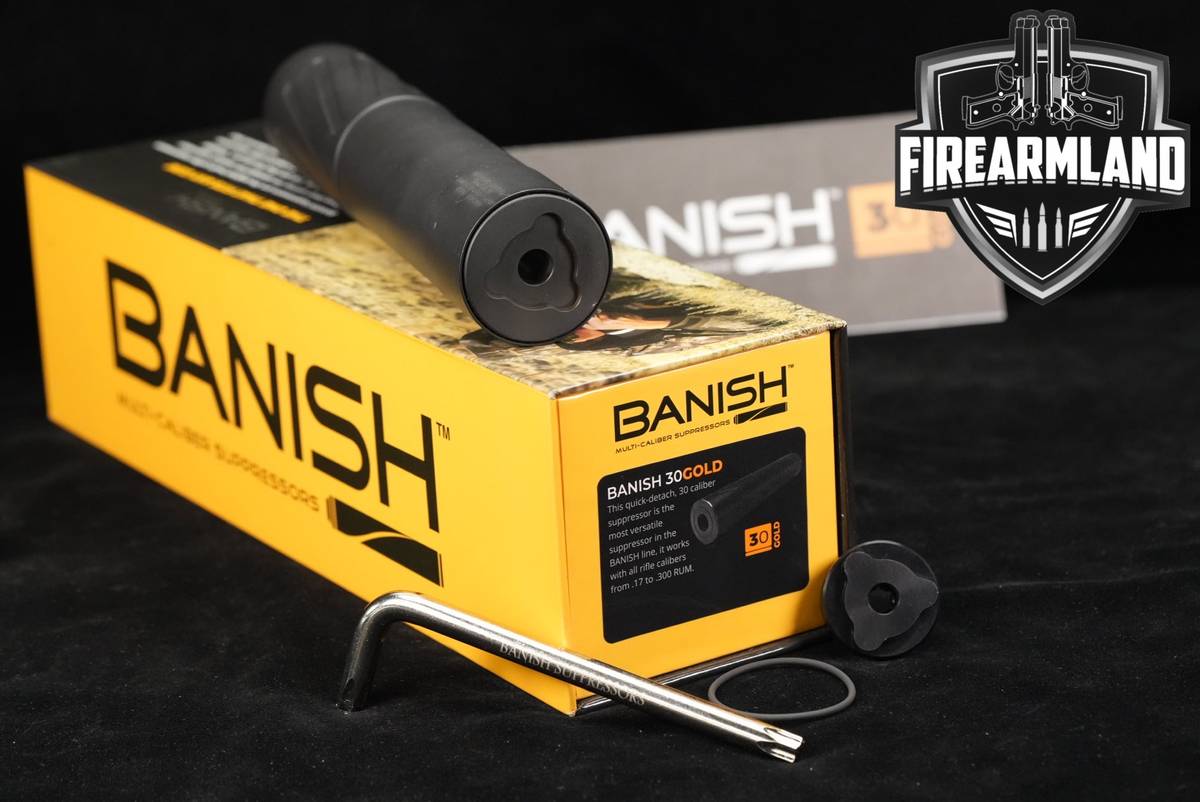 Silencer Central Banish 30 Gold 8" Suppressor