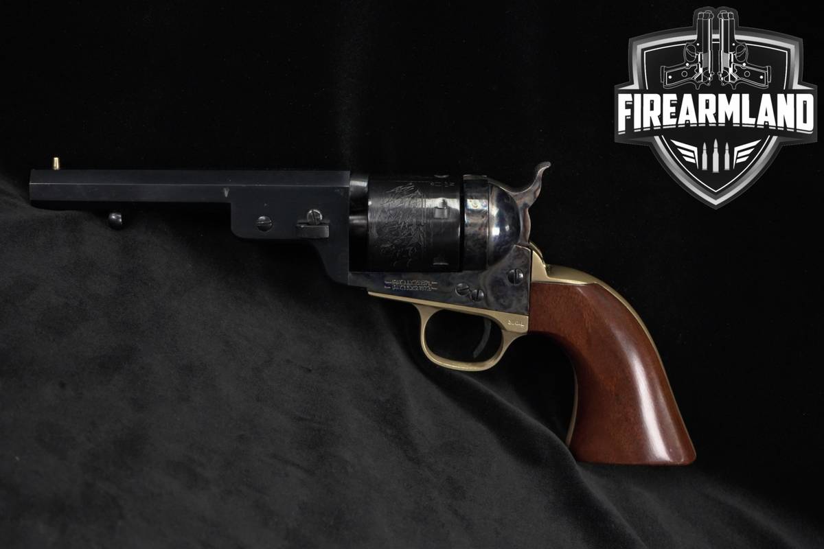 A Uberti Model 1851 Navy 36 Black Powder 5.5" Ormsby Scene OCTAGON BARREL