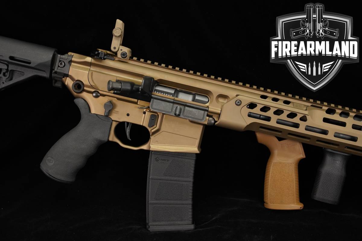 Sig Sauer MCX-SPEAR LT 5.56 NATO 16" Coyote Tan Fires Folded ERGO GRIP