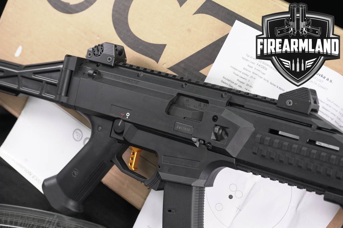 CZ Scorpion EVO 3 S1 9mm 7.72" EVO3 HB INDUSTRIES +2 MAGS & ORIG BOX