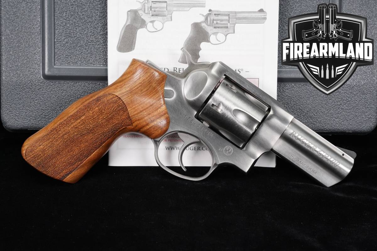 2019 Ruger GP100 357 Magnum 3" Stainless Heavy Barrel +ORIG CASE, MANUAL