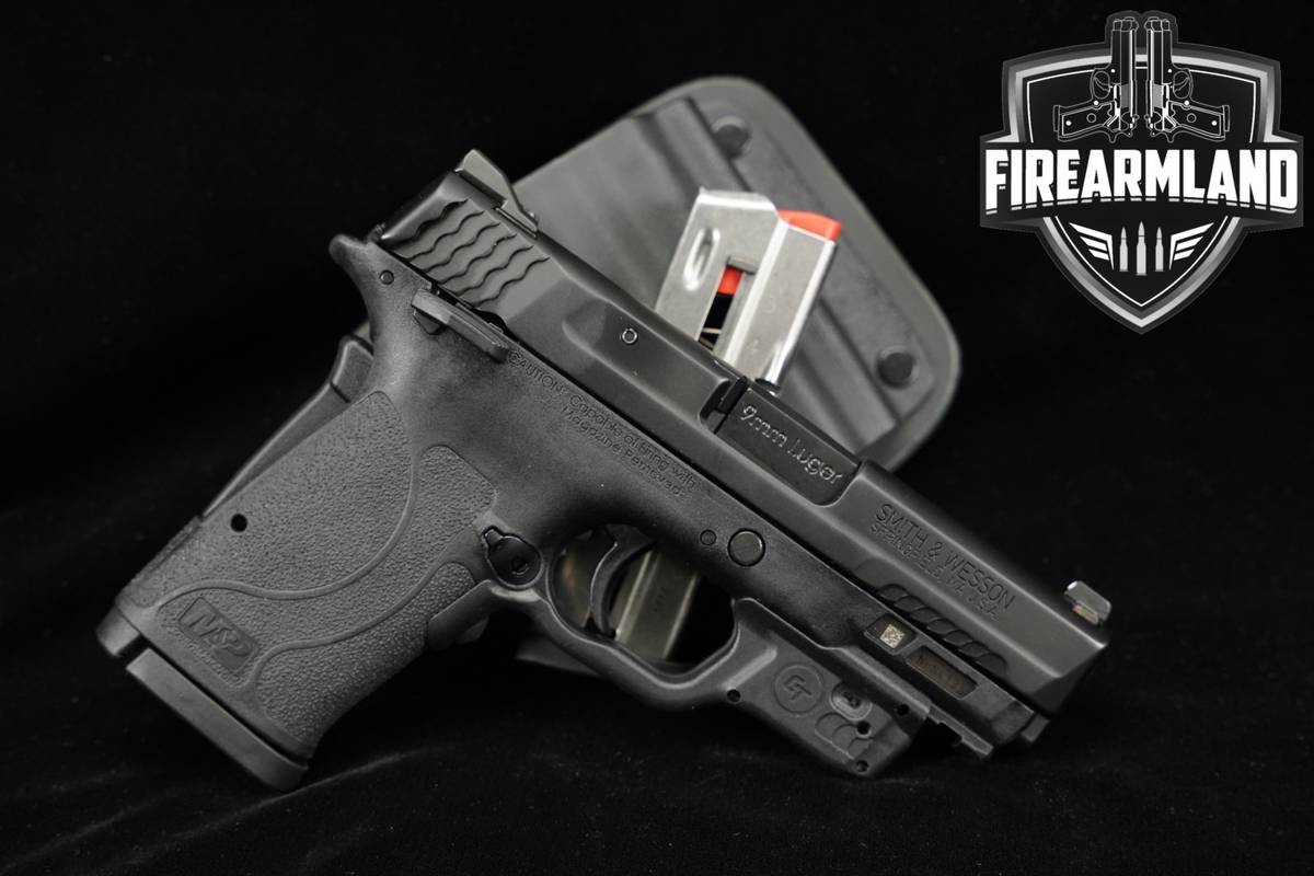Smith & Wesson M&P9 Shield EZ 9mm S&W M&P-9 CT LASERGRIPS +2 MAGS, HOLSTER