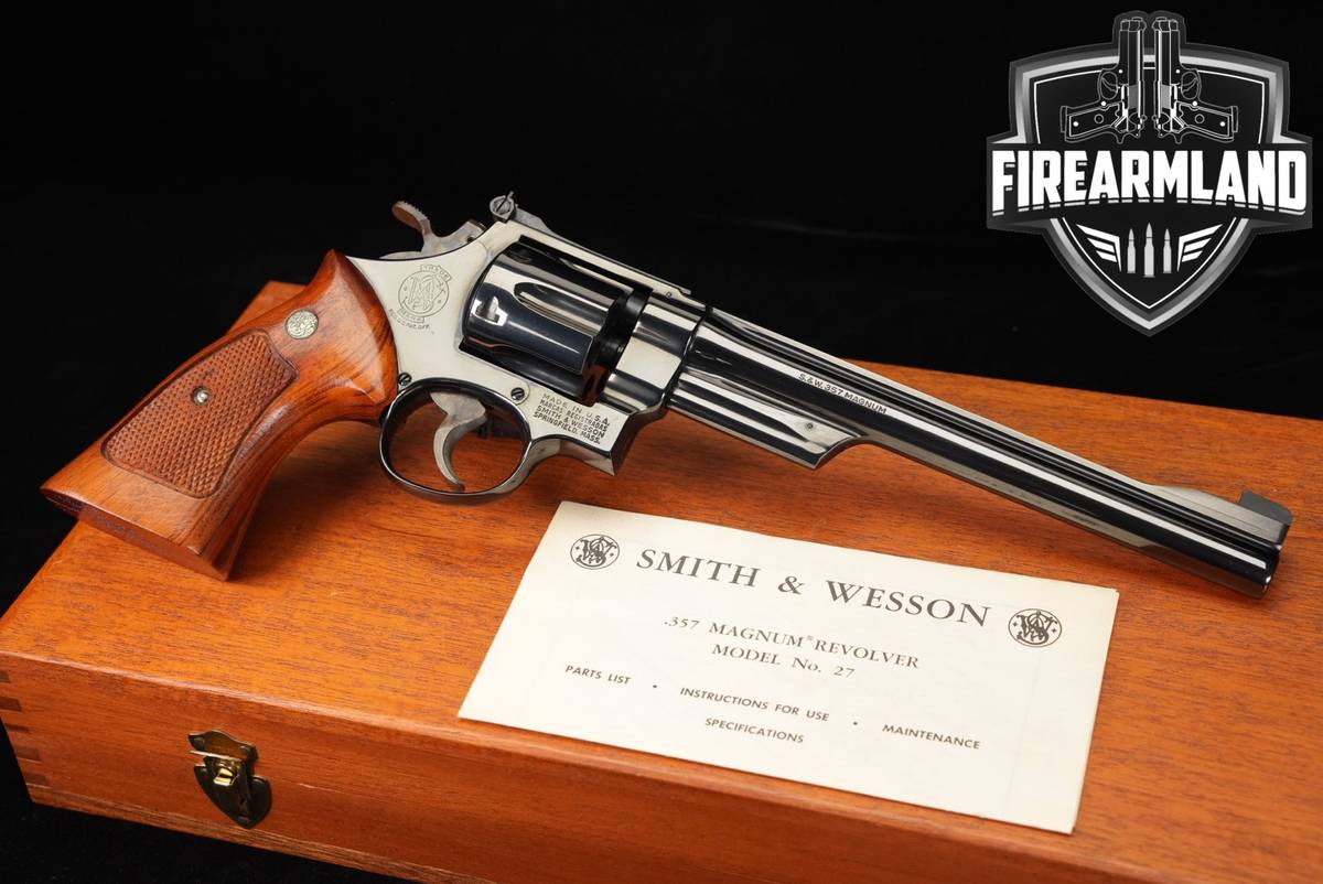1980 Smith & Wesson Model 27-2 S&W 357 Magnum 8.375" +ORIG CASE