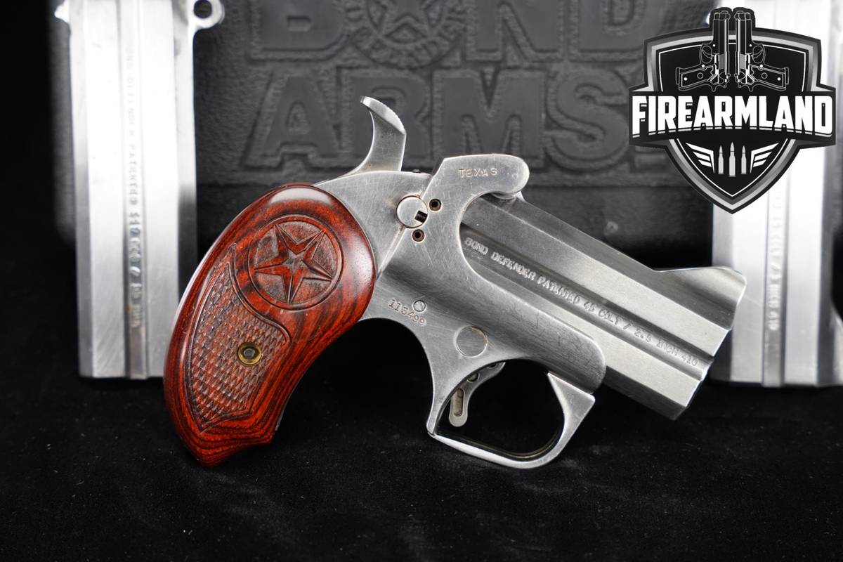 THREE BARRELS Bond Arms Texas Defender Academy 45LC/410 357 Mag HAND CANNON