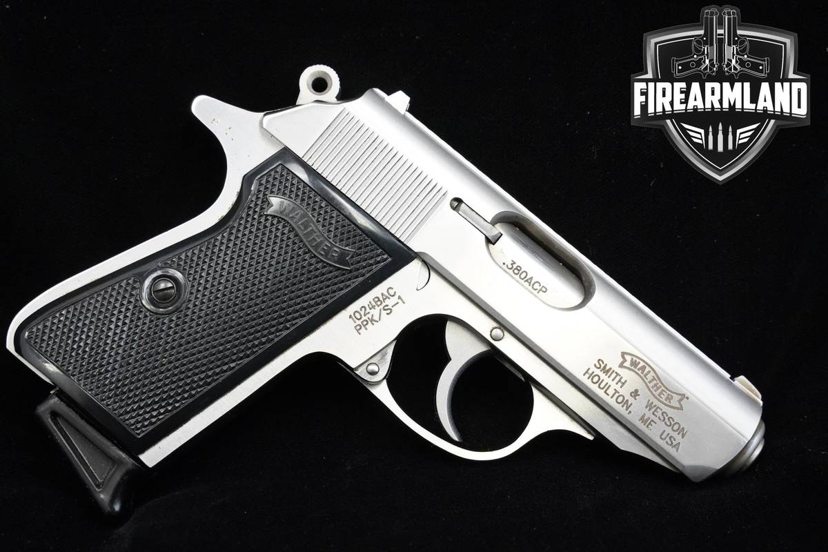 Walther-Smith & Wesson PPK/S-1 380 ACP 3.3" Stainless Steel PPK/S-1 PPK/S1