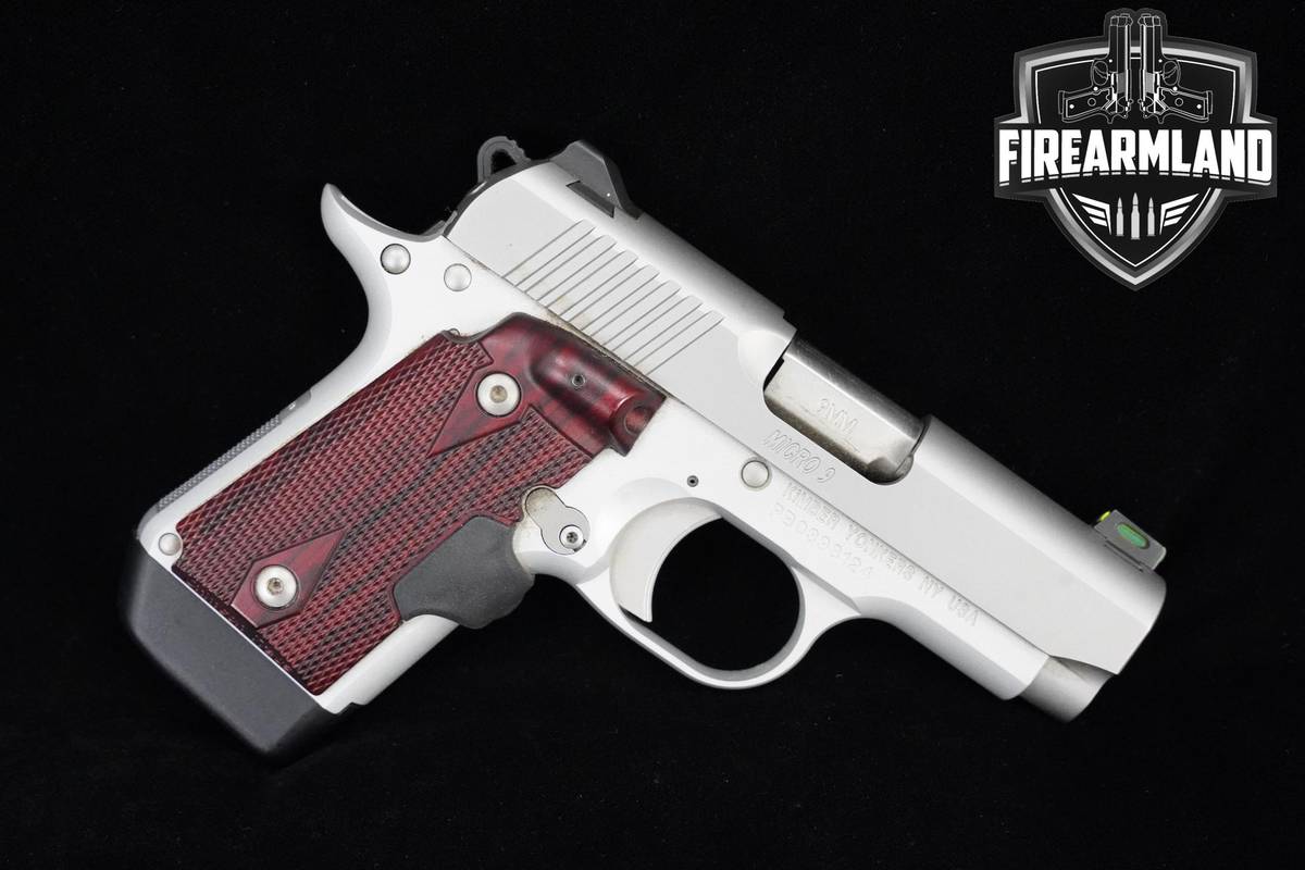 Kimber Micro 9 9mm Stainless Rosewood Kimber Micro 9 Micro9 +2 MAGS & LASER