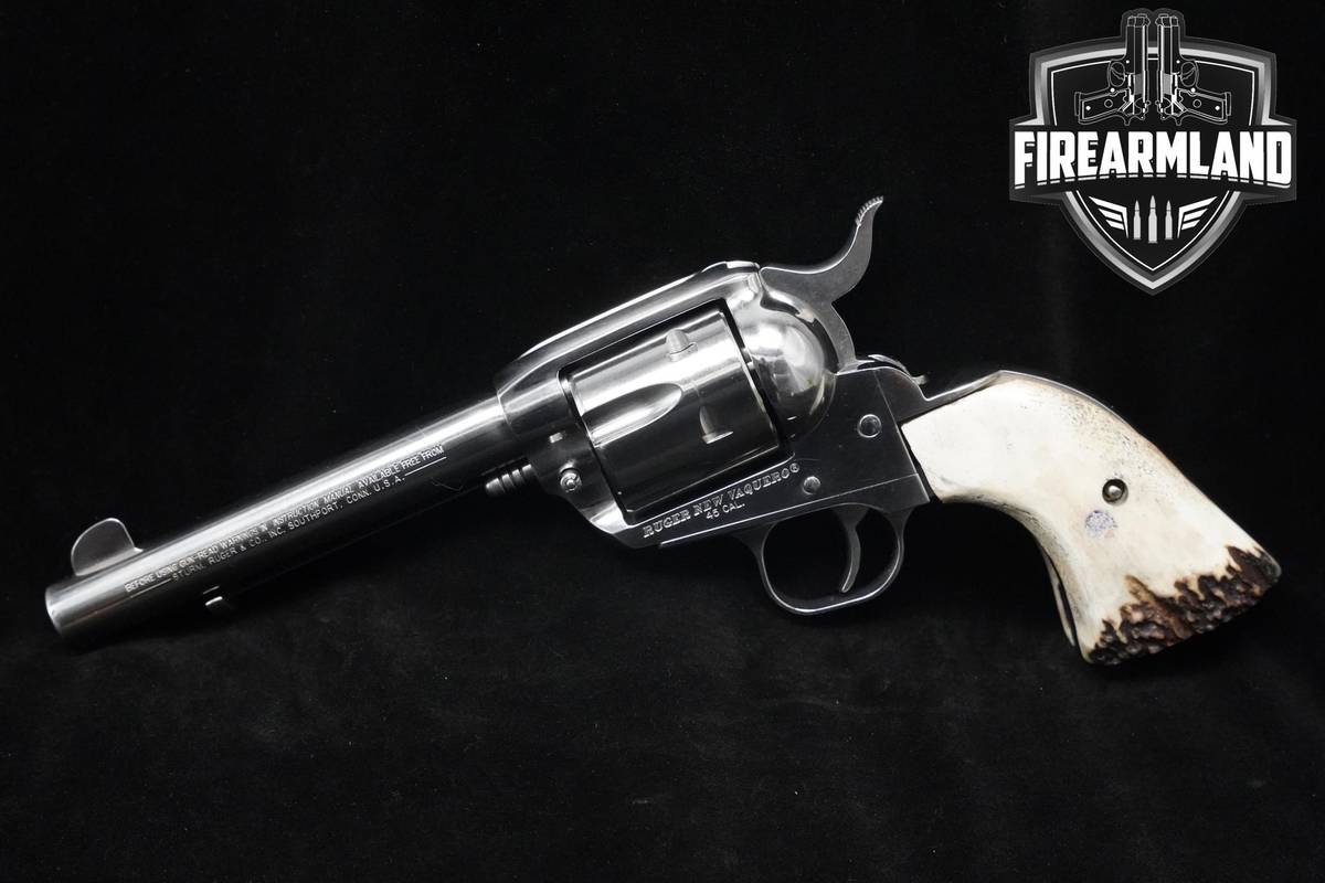 2005 Ruger New Vaquero 45 Colt 5.5" High Gloss Stainless Ruger-New Vaquero