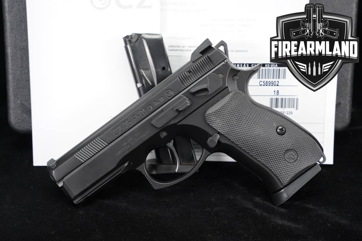 CZ 75 P-01 OMEGA Convertible 9mm 3.75 CZ75 P01 +2 MAGS & ORIG CASE