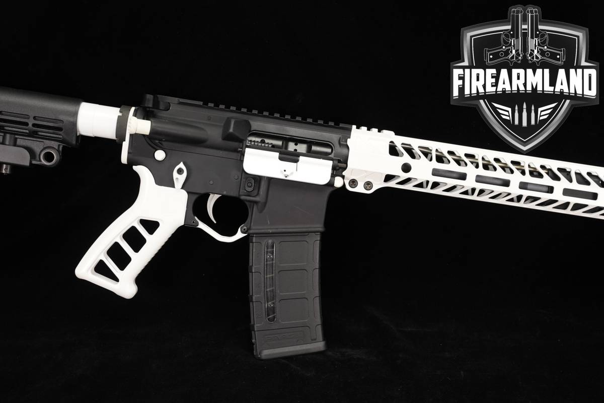 Anderson Manufacturing AM-15 5.56 NATO AR15 16" Two-Tone Black & White