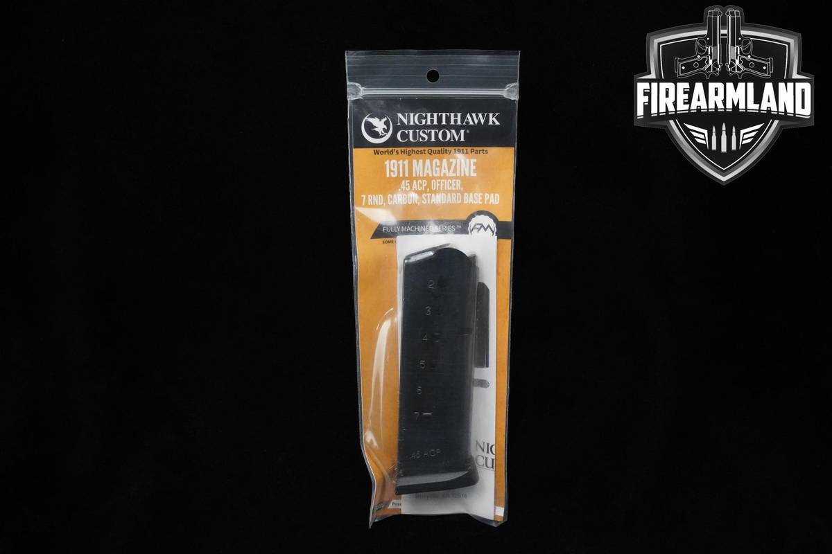 EIGHT LIKE-NEW Nighthawk Custom 1911 7-Rd Officer Magazines Nighthawk-1911