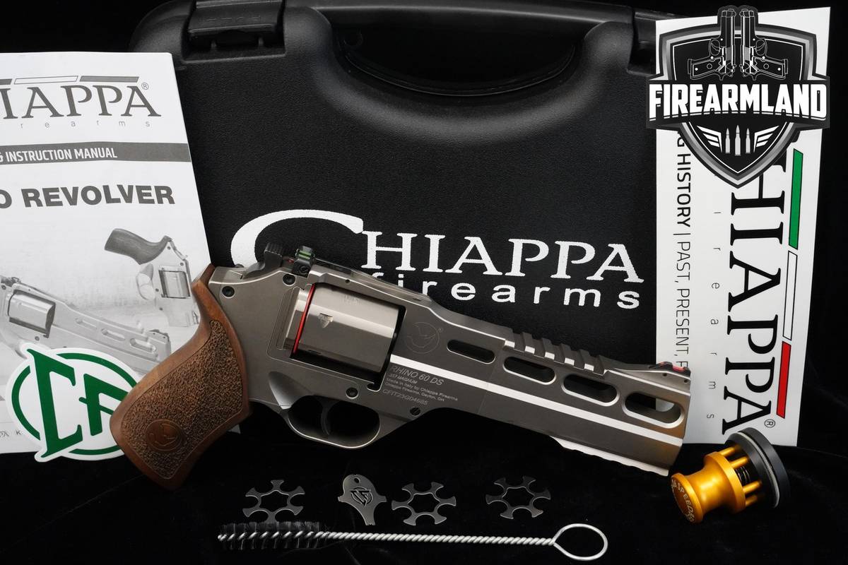 Chiappa Firearms Rhino 60 DS Nickel Plated 357 Magnum 6" 60DS +ORIG CASE