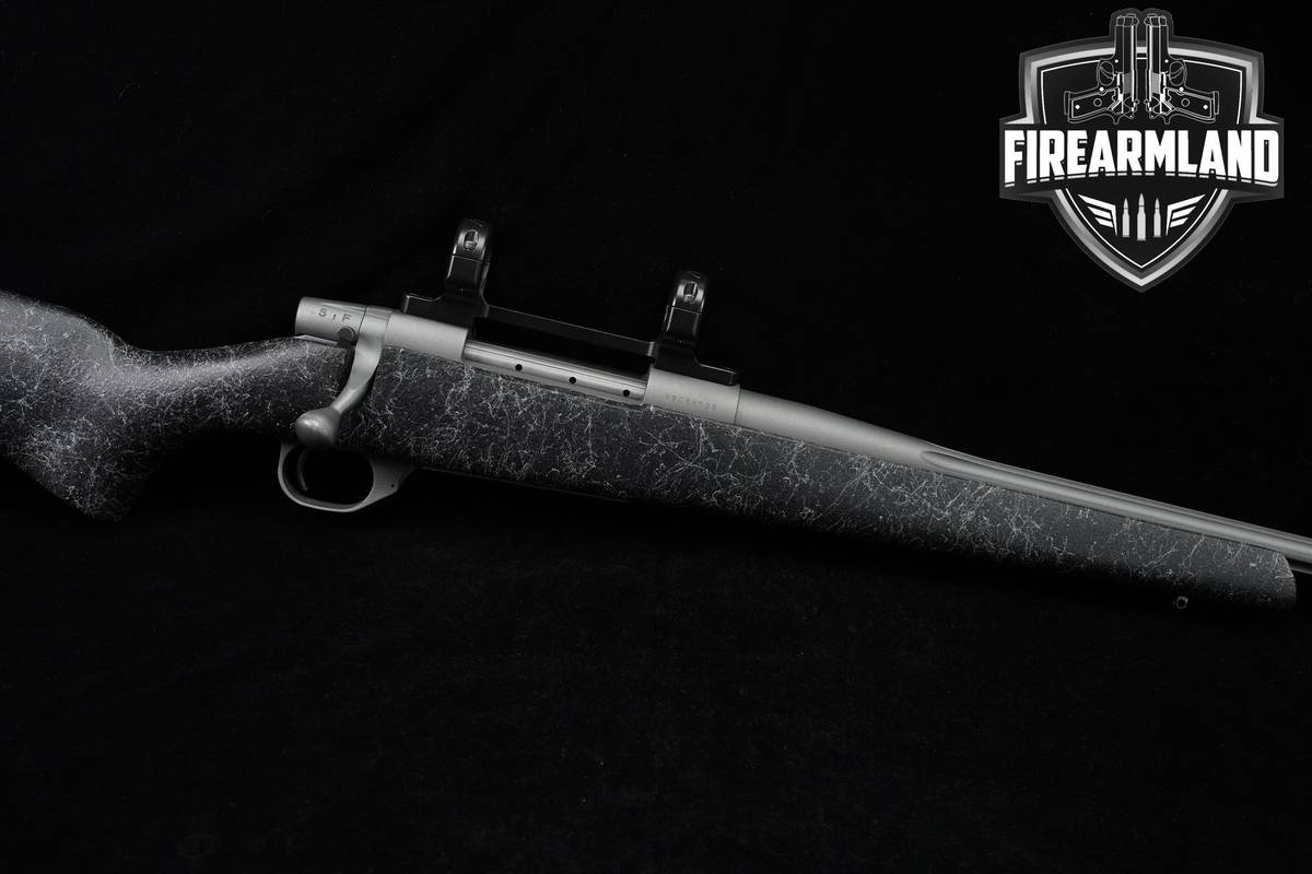 Weatherby Vanguard 300 Winchester Magnum 24" Black/Gray Spiderweb Fluted
